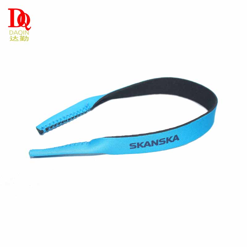 Regalos promocionales Logotipo de impresión personalizado Gafas de solneopreno Ajustable Gasos Corresas Correas de banda deportiva